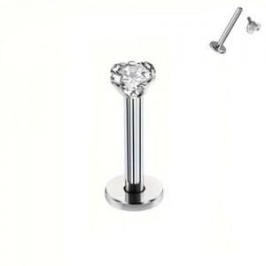 Piercing Labret Modelo 64 Aço 316L